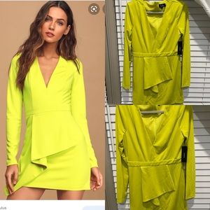 Lime green dress